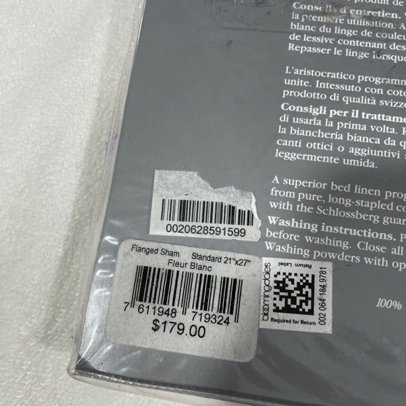 NEW Schlossberg Fleur Blanc‎ [ 1 Standard ] Pillow Sham in Floral - Picture 6 of 12